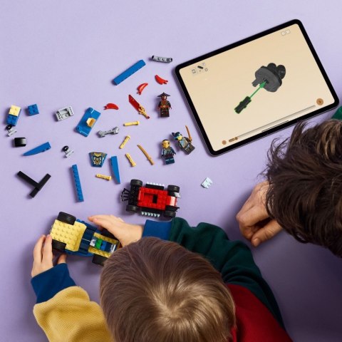 Klocki Ninjago 71840 Pojedynek wyścigowy Rogue kontra Drix LEGO