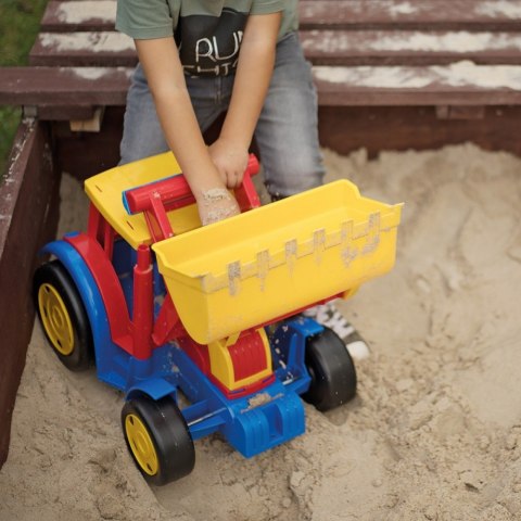 Pojazd Traktor ładowarka Gigant czerwono-żółty Wader