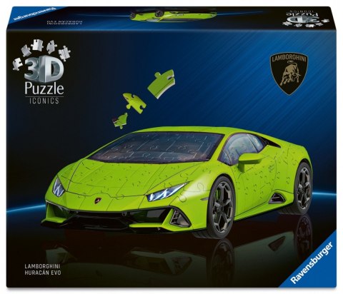 Puzzle 3D 158 elementów Samochód Lamborghini Huracan EVO Verde Ravensburger Polska