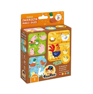Puzzle zwierzęta małe i duże CzuCzu