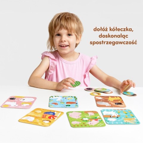 Puzzle zwierzęta małe i duże CzuCzu