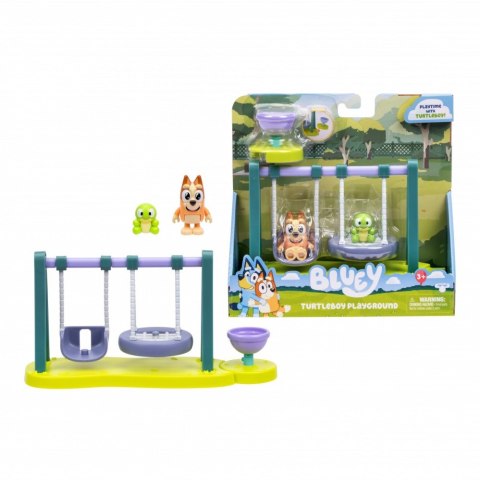 Bluey Zestaw z figurkami żółw i huśtawka Tm Toys
