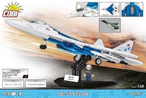 Klocki SU-57 Felon 928 elementĂłw Cobi Klocki