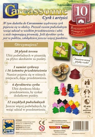 Gra Carcassonne 3 edycja 10. Cyrk i Artyści Bard