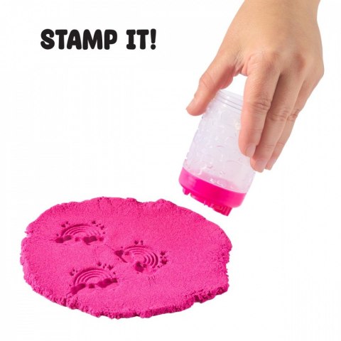 Piasek kinetyczny Wonder Factory Never Dry Sand Bag, Pomarańczowy, czerwony MGA