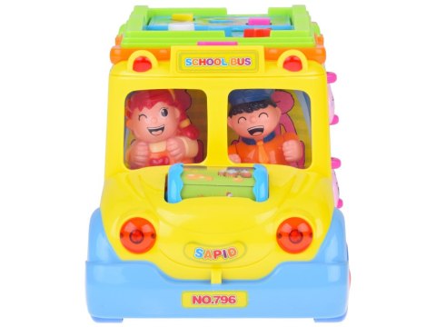 JOKOMISIADA Autko Wesoły Autobus Interaktywny Kolorowy jeździ świeci gra ZA0019