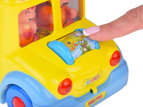 JOKOMISIADA Autko Wesoły Autobus Interaktywny Kolorowy jeździ świeci gra ZA0019