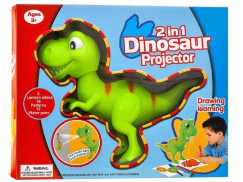 JOKOMISIADA Dinozaur T-rex Rzutnik projektor + pisaki TA0048