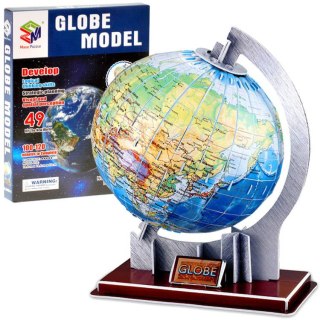JOKOMISIADA GLOBUS 3D PRZESTRZENNE Puzzle 49 elementów puzzle kula ziemska ZA0936