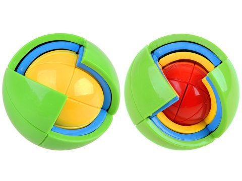 JOKOMISIADA Gra logiczna KULA 3D PUZZLE łamigłówka Piłka - kolorowa zagadka GR0067