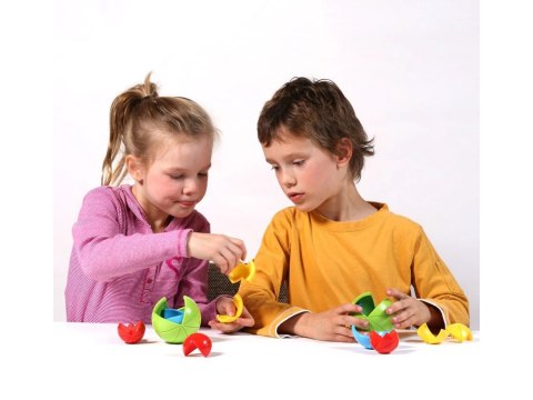 JOKOMISIADA Gra logiczna KULA 3D PUZZLE łamigłówka Piłka - kolorowa zagadka GR0067