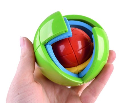 JOKOMISIADA Gra logiczna KULA 3D PUZZLE łamigłówka Piłka - kolorowa zagadka GR0067