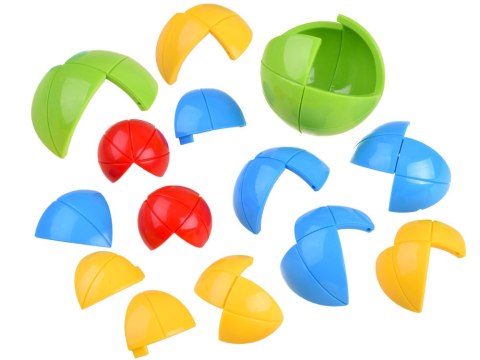 JOKOMISIADA Gra logiczna KULA 3D PUZZLE łamigłówka Piłka - kolorowa zagadka GR0067