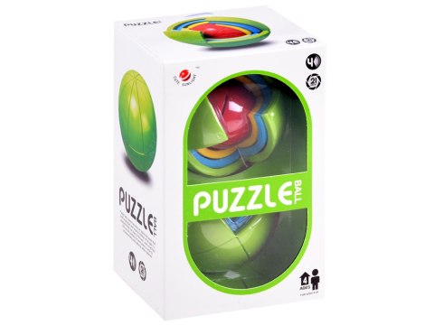 JOKOMISIADA Gra logiczna KULA 3D PUZZLE łamigłówka Piłka - kolorowa zagadka GR0067