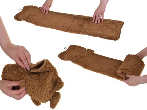 JOKOMISIADA Miękki kocyk - przytulanka 2w1 MAŁPKA w kolorze mokka mouse ZA0724