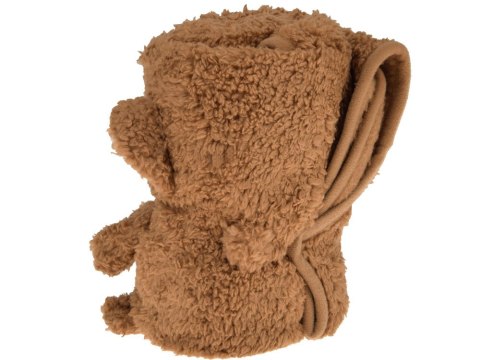 JOKOMISIADA Miękki kocyk - przytulanka 2w1 MAŁPKA w kolorze mokka mouse ZA0724