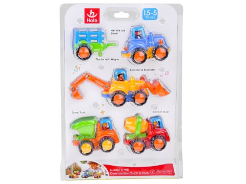 JOKOMISIADA Traktor Koparka Wywrotka z Napędem ZESTAW ZA0020