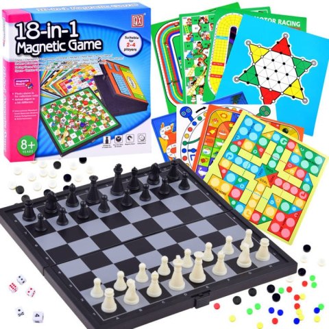 JOKOMISIADA ZESTAW GIER 18 w1 gra planszowa szachy GR0081