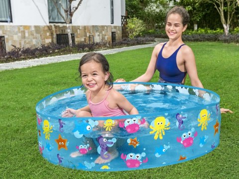 Bestway Bestway BRODZIK Basen ogrodowy rozporowy ze zwierzątkami 122x25cm 55028