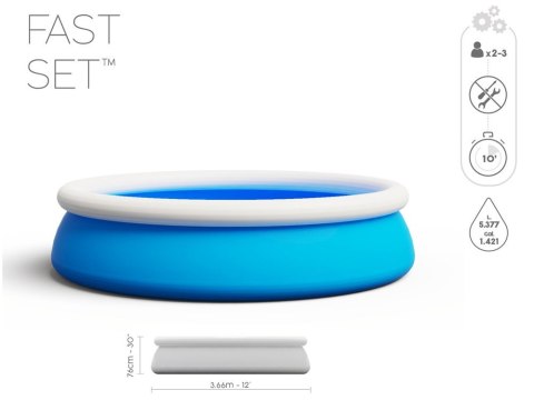 Bestway Bestway Basen rozporowy 5377 l 366x76 cm 57274