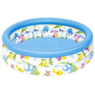 Bestway Bestway Dmuchany basenik dla dzieci 102cm RYBKI - morska grafika 51008