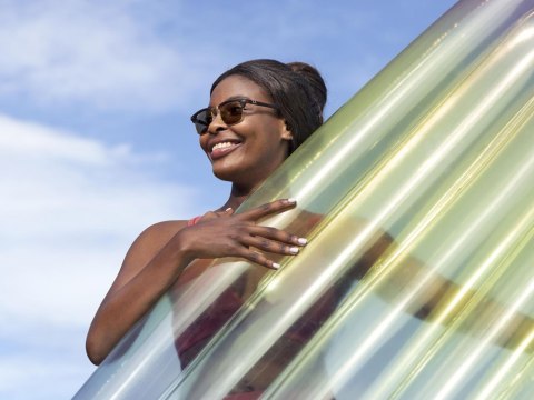 Bestway Bestway Dmuchany kolorowy materac do wody LÓD 185 cm 43161