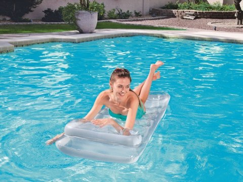 Bestway Bestway Dmuchany materac plażowy z zagłówkiem METAL 188x71cm 43024