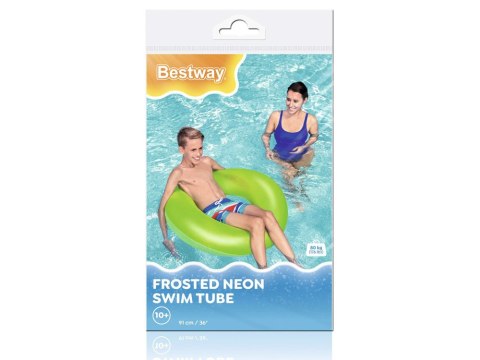 Bestway Bestway Duże koło do pływania NEON POMARAŃCZOWE 91cm 36025