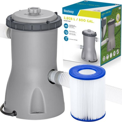 Bestway Bestway Pompa filtrująca do basenu wyd 3m3/h 58386
