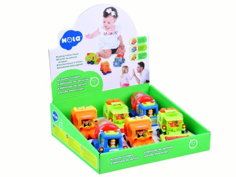 Hola Auto Betoniarka Zamiatarka Kombajn - Edukacyjne Autka z Napędem ZA1812