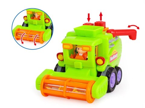 Hola Auto Betoniarka Zamiatarka Kombajn - Edukacyjne Autka z Napędem ZA1812