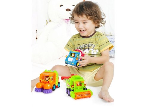 Hola Auto Betoniarka Zamiatarka Kombajn - Edukacyjne Autka z Napędem ZA1812