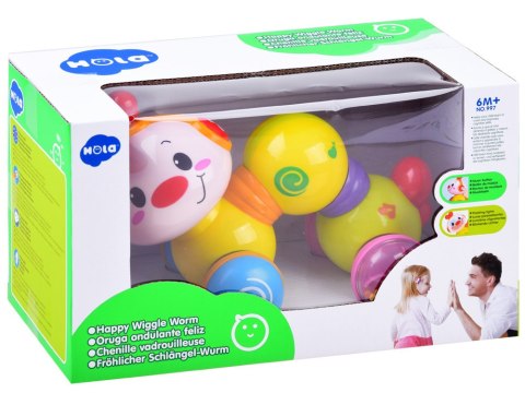 Hola Gąsieniczka Interaktywna jeżdząca kolorowa ZA1188