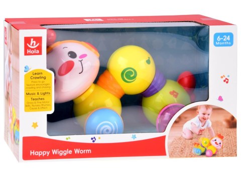 Hola Gąsieniczka Interaktywna jeżdząca kolorowa ZA1188