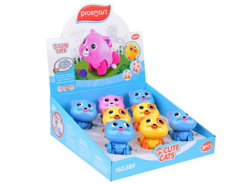 Hola Nakręcany kolorowy Kotek Psotek rusza ogonkiem zabawka ZA1190