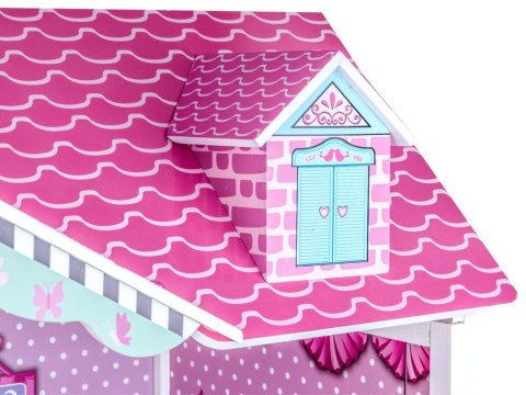 JOKOMISIADA DUŻY Drewniany domek dla LALEK meble basen oświetlenie LED ZA2122