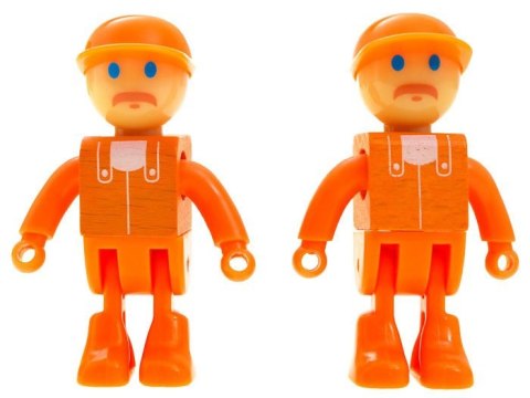 JOKOMISIADA Drewniane autko Wywrotka Śmieciarka z Ruchomą Naczepą Dla Dzieci ZA1810