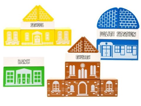 JOKOMISIADA Drewniane klocki MIASTECZKO Straż pożarna ZA1804