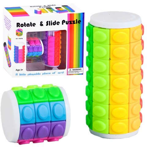 JOKOMISIADA Gra UKŁADANKA OBROTWY KUBEK kolorowe puzzle ZA2088