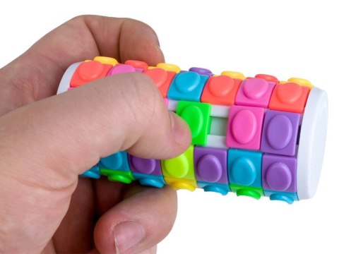 JOKOMISIADA Gra UKŁADANKA OBROTWY KUBEK kolorowe puzzle ZA2088