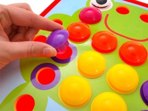 JOKOMISIADA Kreatywna mozaika Montessori UKŁADANKA guzikowa - obrazki pinezki ZA1706