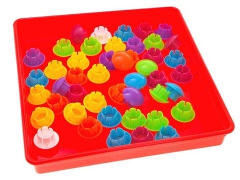 JOKOMISIADA Kreatywna mozaika Montessori UKŁADANKA guzikowa - obrazki pinezki ZA1706