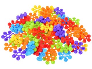 JOKOMISIADA Kreatywne klocki 72 elementy mini wafle Płatki śniegu gwiazdki ZA1688