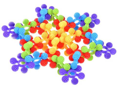 JOKOMISIADA Kreatywne klocki 72 elementy mini wafle Płatki śniegu gwiazdki ZA1688