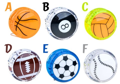 JOKOMISIADA Super świecące YoYo Jojo Gra zręcznościowa ZA2096