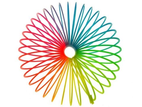 JOKOMISIADA Tęczowo perłowa SPRĘŻYNA do zabawy ZA1255