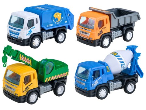 JOKOMISIADA Zestaw autek AUTKA BUDOWLANE dźwig wywrotka śmieciarka betoniarka ZA2103