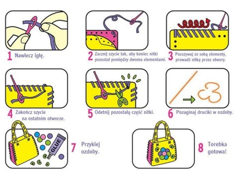 JOKOMISIADA Zestaw kreatywny TOREBKA robótka ręczna ZA1541