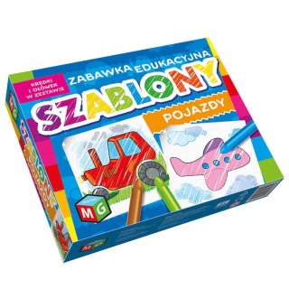 Multigra Multigra Zestaw Szablony Pojazdy + kredki KS0013