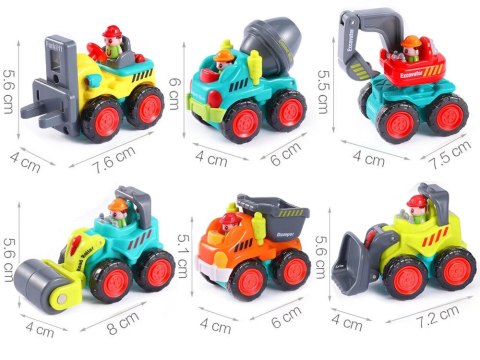 Hola Autko budowlane Spychacz Dźwig Wywrotka ZA2343